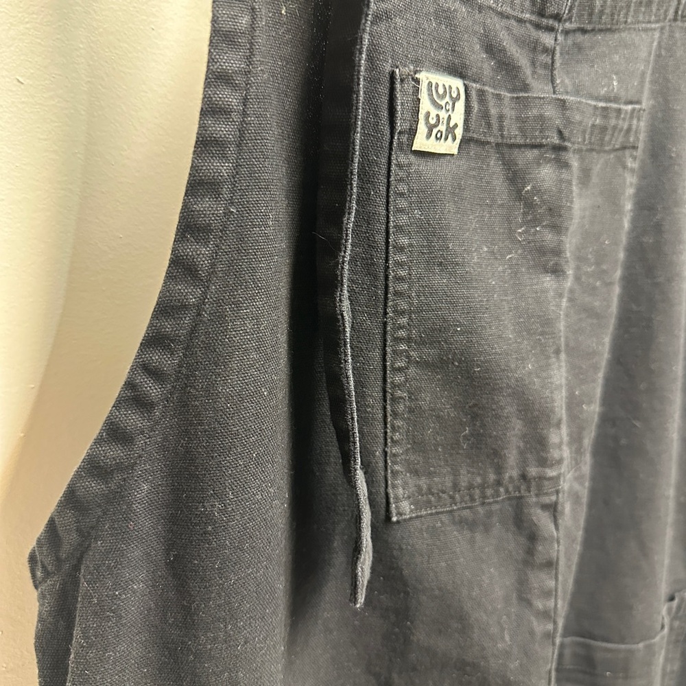 Lucy & Yak - Una Cotton Dungarees in Black - Picture 4 of 6